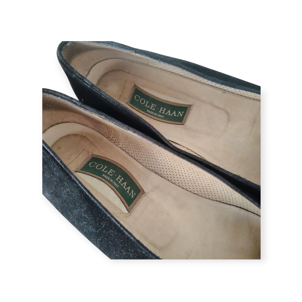 Cole Haan Black and Brown Flats with Suede Finish - Picture 7 of 9